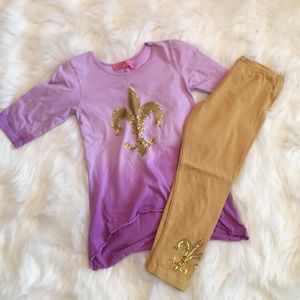 Haven Girl purple/gold top and pants